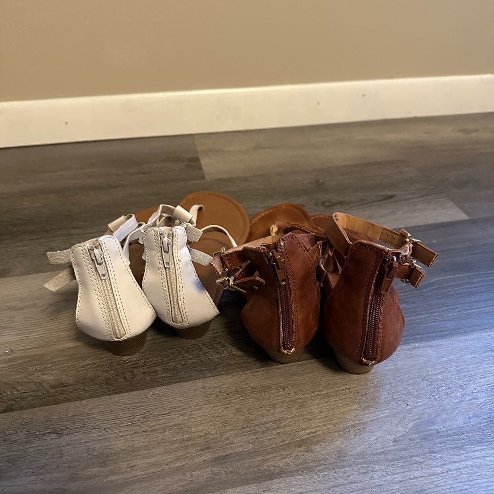 Express Brown and White Sandals - Picture 10 of 12